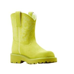 Ariat Ladies Fatbaby Electric Lime Western Boot